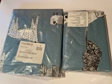 Company Store twin flat sheet & standard pillowcase Dog print 100% cotton  kids