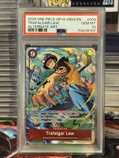 One Piece 2026 Trafalgar Law Alternate Art OP14-EB04 OP14-009 SR PSA 10