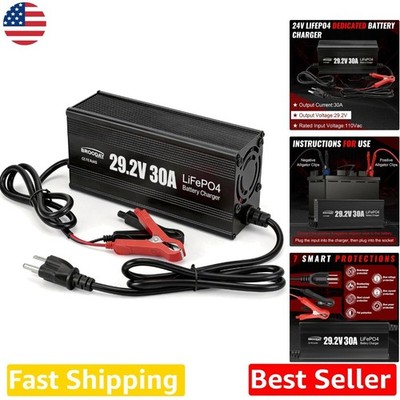High-Value 24V 30A LiFePO4 Charger Over-Voltage Protection Fast Charging