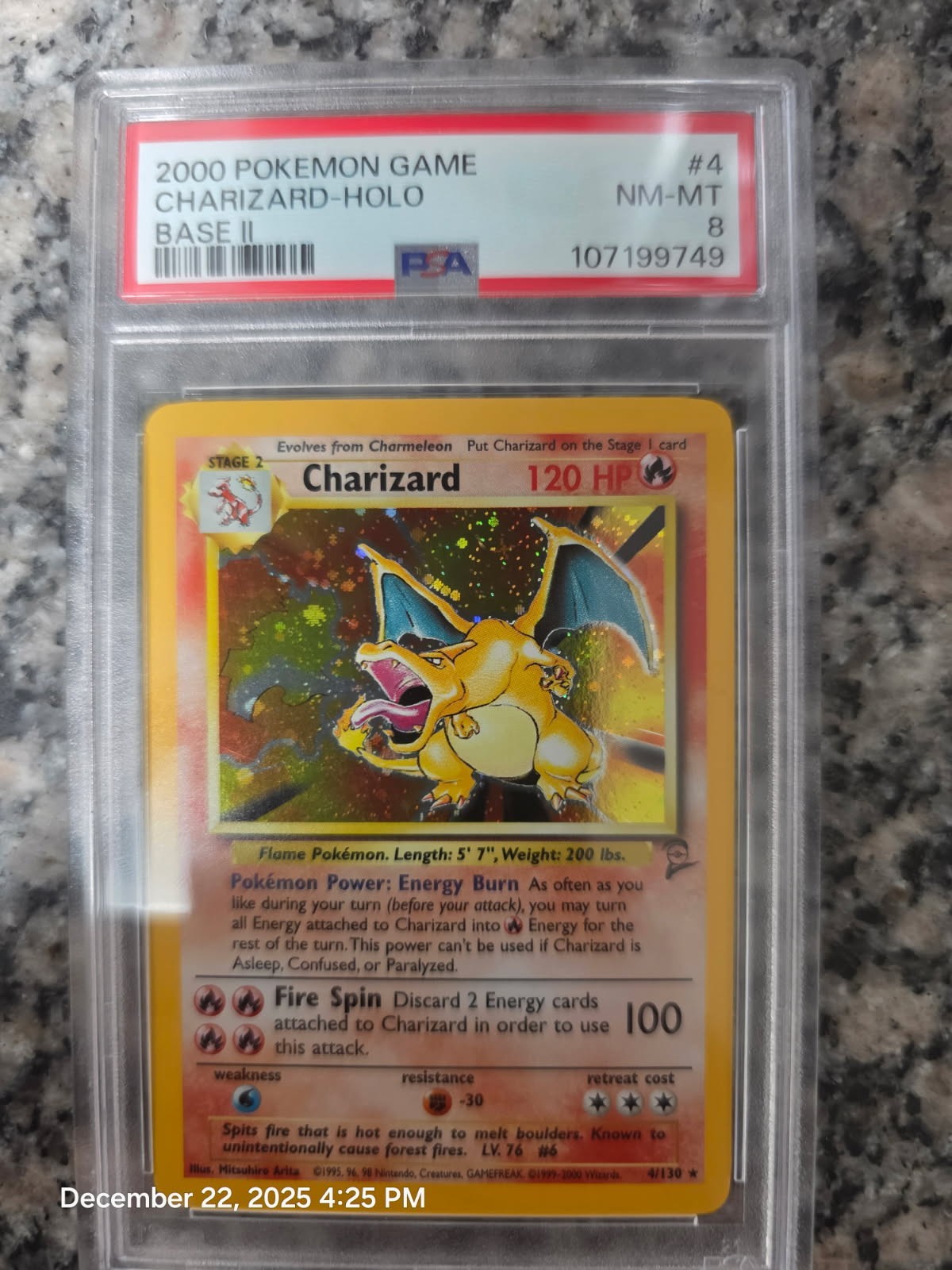 Charizard 2000 Base Set 2 #4/130 Unlimited Holo Price Guide