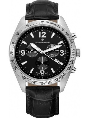 Claude Bernard 10247-3C-NB Herrenuhr ST50 Chronograph 44mm 5ATM