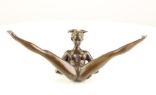 Erotische Bronzefigur,Sinnlichkeit,  weiblicher Akt, Erotikfigur, Nacktfigur