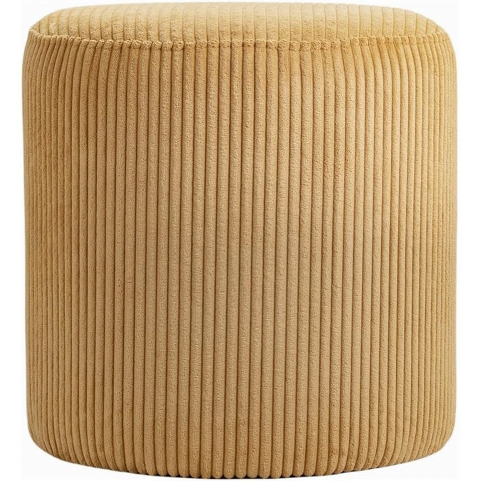 445Yellow Roy Collection Modern | Contemporary Ottoman/Stool with Soft Yellow... - Image 4 of 4
