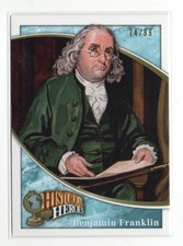 2009 Upper Deck FOOTBALL Heroes Blue #353 Benjamin Franklin BEN #/99