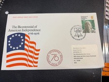 Incredible 1₵ Auction British First Day Cover Interphil 1976 Bicentennial 11p