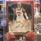 Cotie McMahon 2025-26 Bowman Chrome Prospect Auto Red MOJO Refractor 5/5