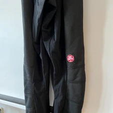 Men's Gore Bike Wear Black Whindstopper Pants Bibs Cycling Size L