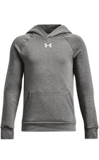 Under Armour boys Dark Gray Rival Fleece Hoodie Size YL