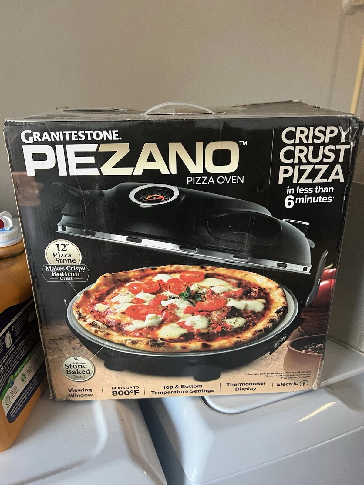 Granitestone Piezano Indoor/Outdoor Electric Pizza Oven w Ceramic Stone-HOT SALE