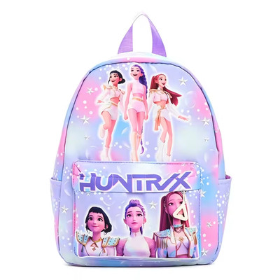 Pink 10-Inch Lightweight Backpack K D H Rumi Mira Zoey HUNTR/X Saja School Bag