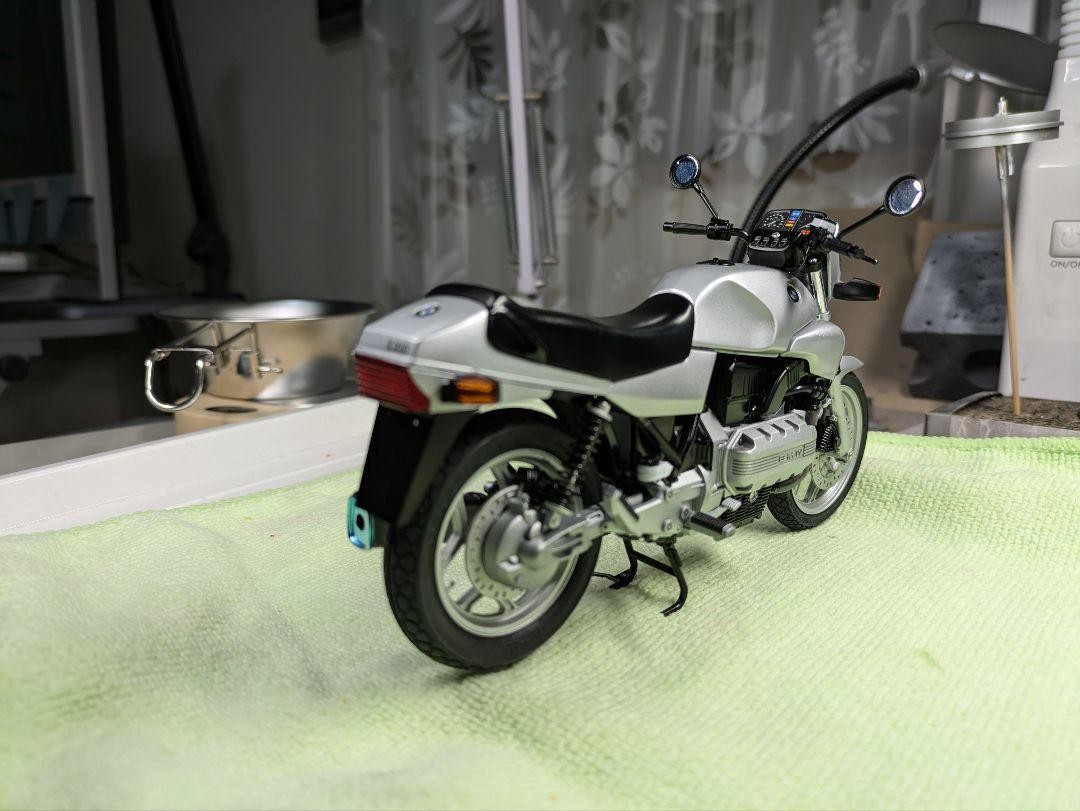 Bmw K100 Motorcycle Model Tamiya 1/12 Scale Finished Plastic