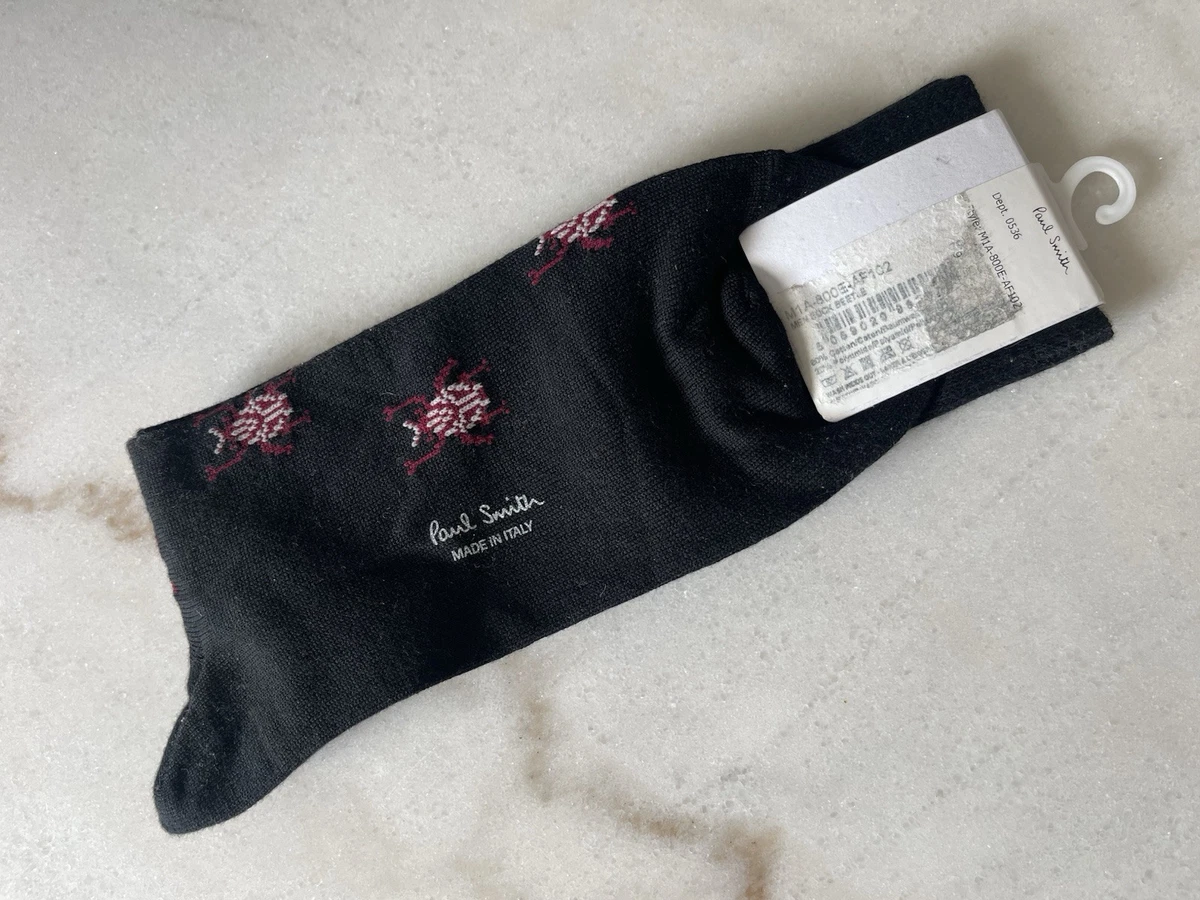 Chaussettes Paul Smith Rayées Bordeaux/rose/noir - Taille Unique - Neuf Avec étiquettes