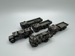 1:87 Roco Minitanks 5x MAN Tankwagen LKW Pritsche Konvolut Bemalt