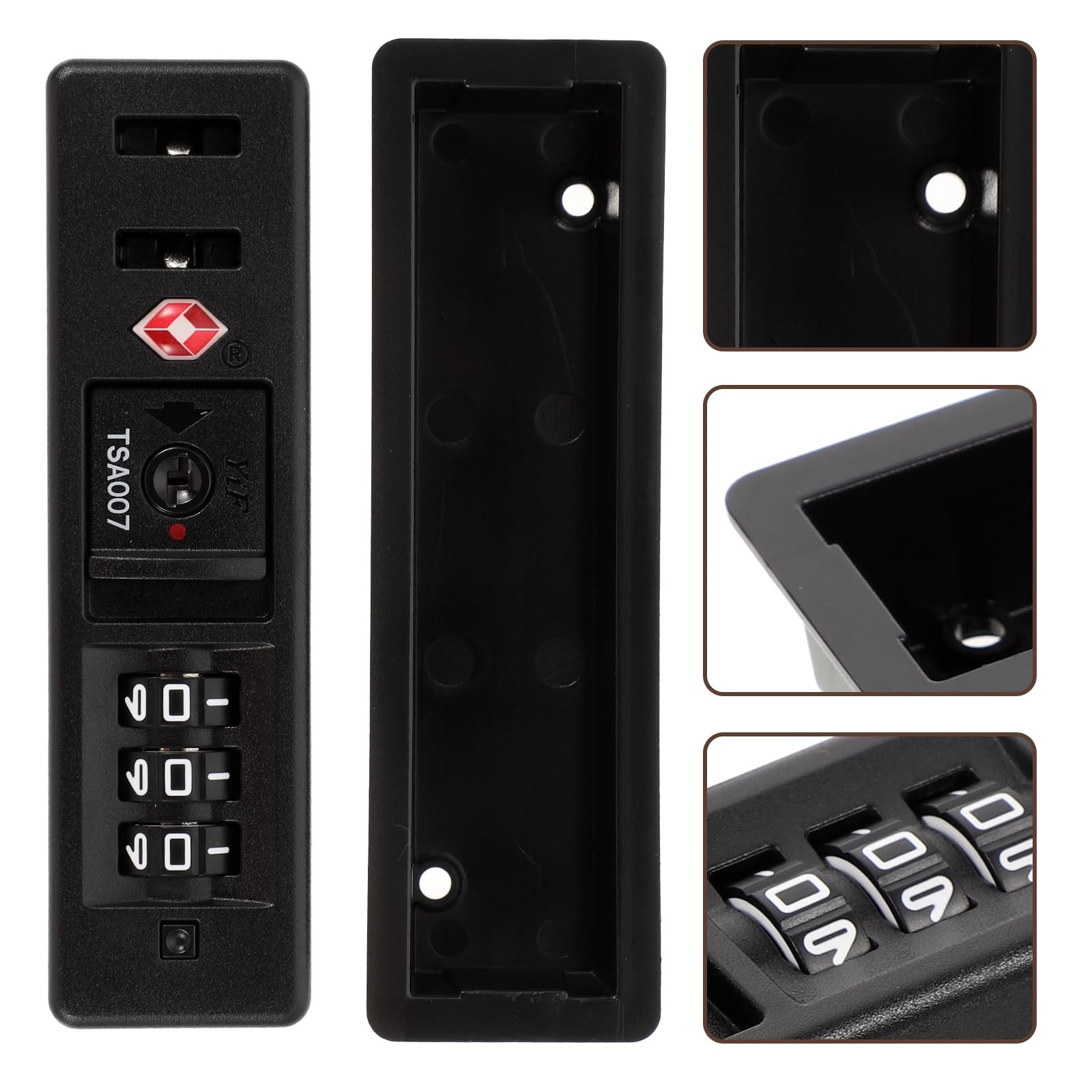 iplusmile TSA Luggage Customs Lock: Secure Self-Setting 3-Digit - Portable Co...