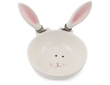Boston International Easter Ceramic Bowl & Stainless Steel Spreader 4.5” x 2”