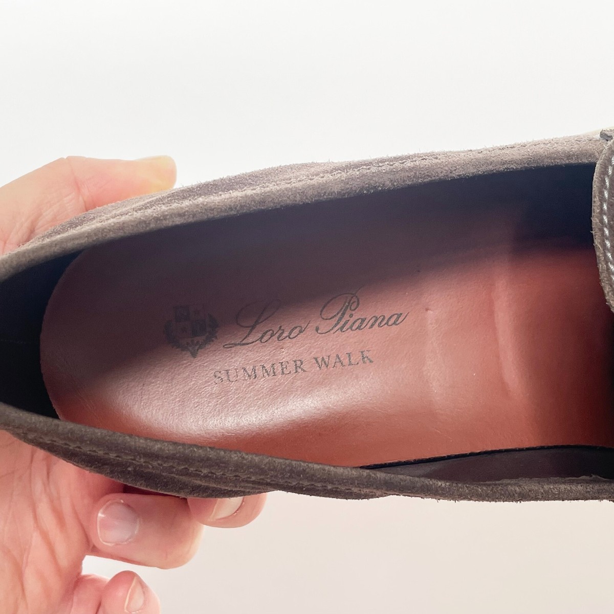 Loro Piana UK 11 US 12 EU 45 Summer Walk Chocolate Loafers Slip On