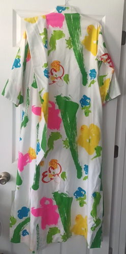 Vintage Catherine Ogust auffälliges abstraktes Baumwollkleid mit Gürtel Forever One Size JAPAN - Bild 9 von 9