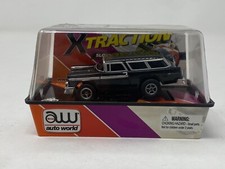 AUTO WORLD XTRACTION '55 CHEVY NOMAD BLACK RELEASE 3 HO SCALE RACER CUBED NOS