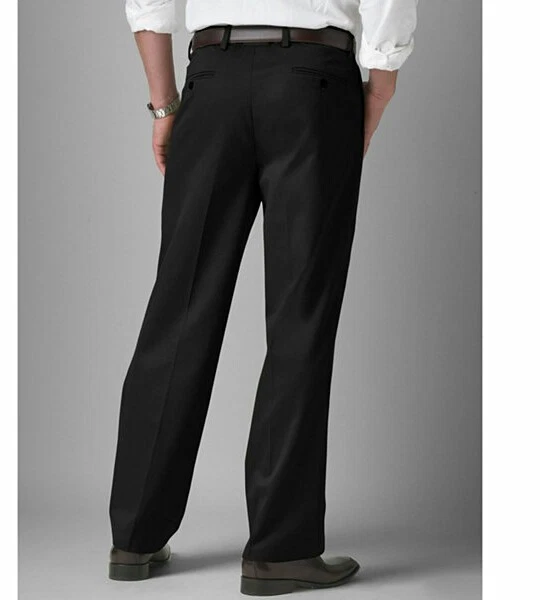 MEN BIG & TALL FLEECE LINED DRESS PANTS CLASSIC FIT-W/UNFINISHED HEM-SIZE 50