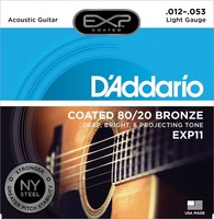 D'addario Exp11 Coated 80/20 Bronze Light Acoustic on sale D'addario Exp11 Coated 80/20 Bronze Light Acoustic on sale