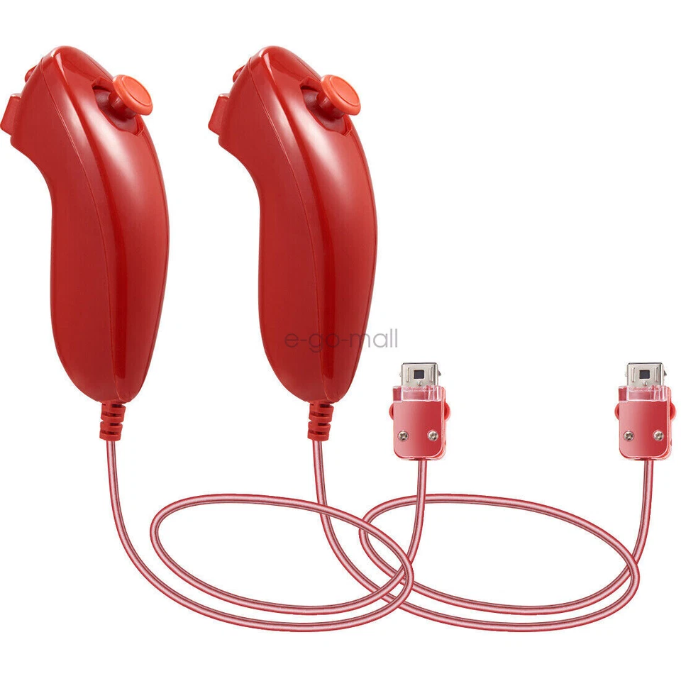 2 PCS Nunchuck Wii Nunchuk Video Game Controller for Wii & Wii U Wii remote - Image 4 of 4