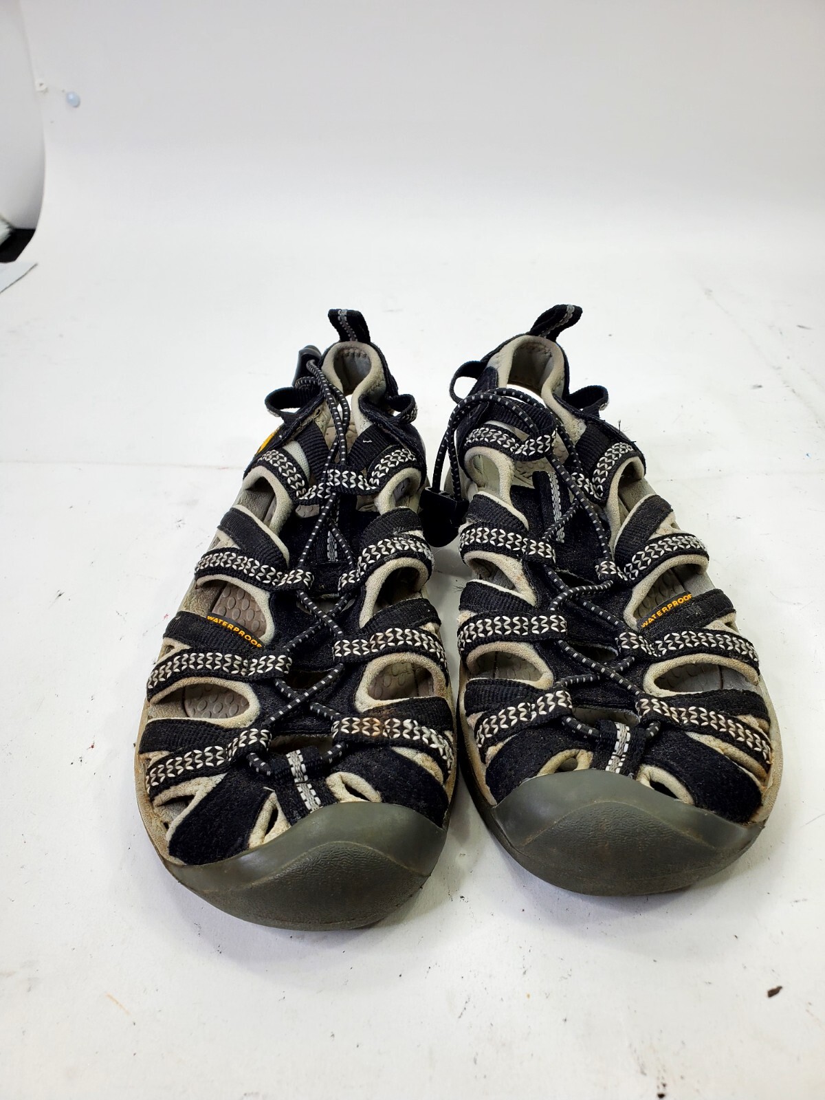 Keen Whisper sandali impermeabili donna taglia 6 scarpe trekking nero grigio 1008448