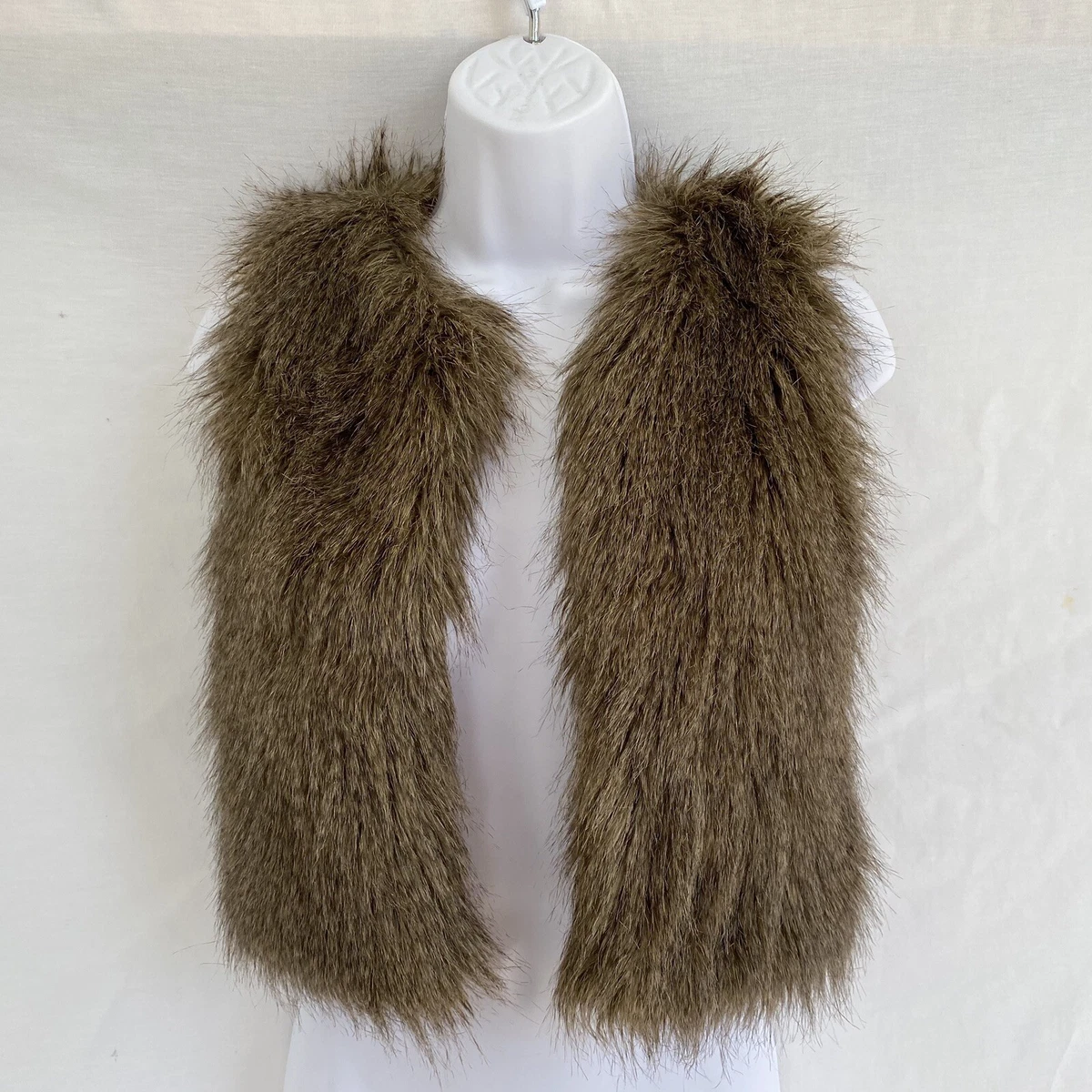 J crew pink store fur vest