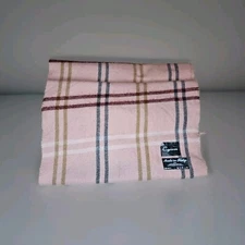 Women's Cejon Scarf Made In Italy Pink Plaid Fringe 