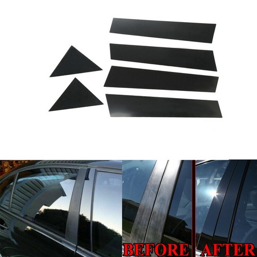 For Chrysler 300 300C 2005 2006 2007 2008 2009 2010 Black Pillar Post Trim Cover