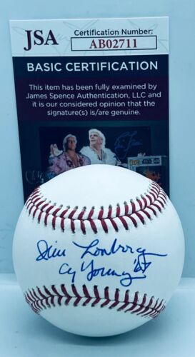 Jim Lonborg Boston Red Sox signed Official MLB Baseball Ball W/ 67 Cy Insc JSA