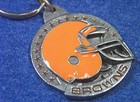New 1991 NFL CLEVELAND BROWNS Helmet Pewter Key Ring Key Chain - Siskiyou  — photo 5