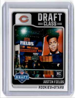 2021 Rookies & Stars Draft Class Justin Fields RC Chicago Bears #DC-9
