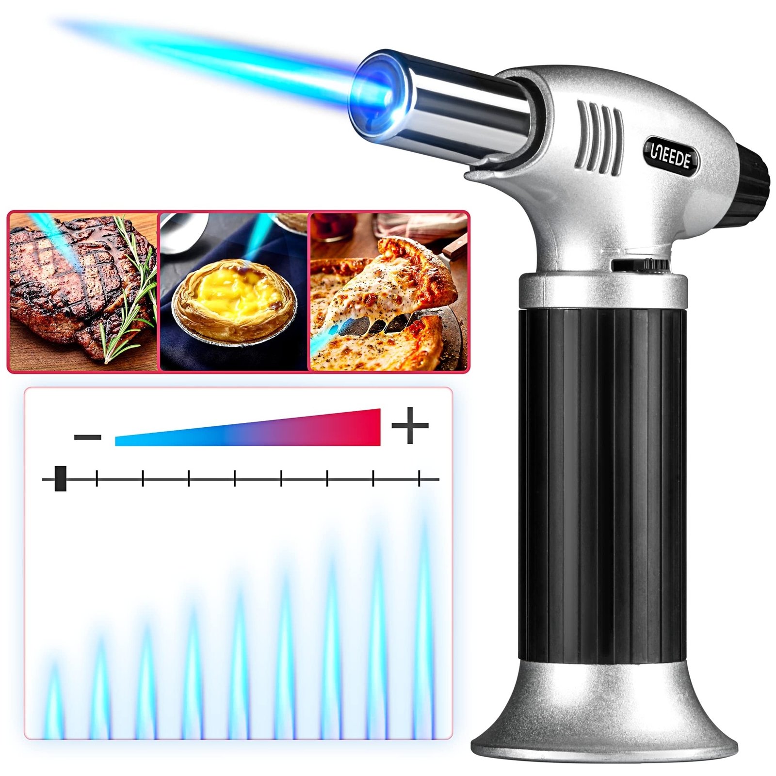 Gibot Butane Torch,Kitchen Torch Cooking Torch Creme Brulee Torch, Refillable...