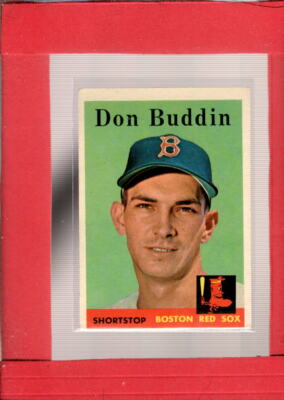 1958 Topps #297 Don Buddin EX Excellent RC Rookie Red Sox ID:58641