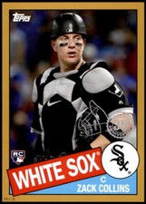Zack Collins 2020 Topps 1985 35th Anniversary 5x7 Gold #85-33 8/10 White Sox