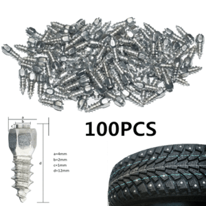 Tire Snow Spikes Stud Screws Metal 100 Pcs 12mm Car SUV ATV Anti-Slip Screw Stud Wheel Tyre Snow Tire Spikes Trim Auto Accessories Tire Snow Spikes Stud Screws Metal 100 Pcs 12mm Car SUV ATV Anti-Slip Screw Stud Wheel Tyre Snow Tire Spikes Trim Auto Accessories