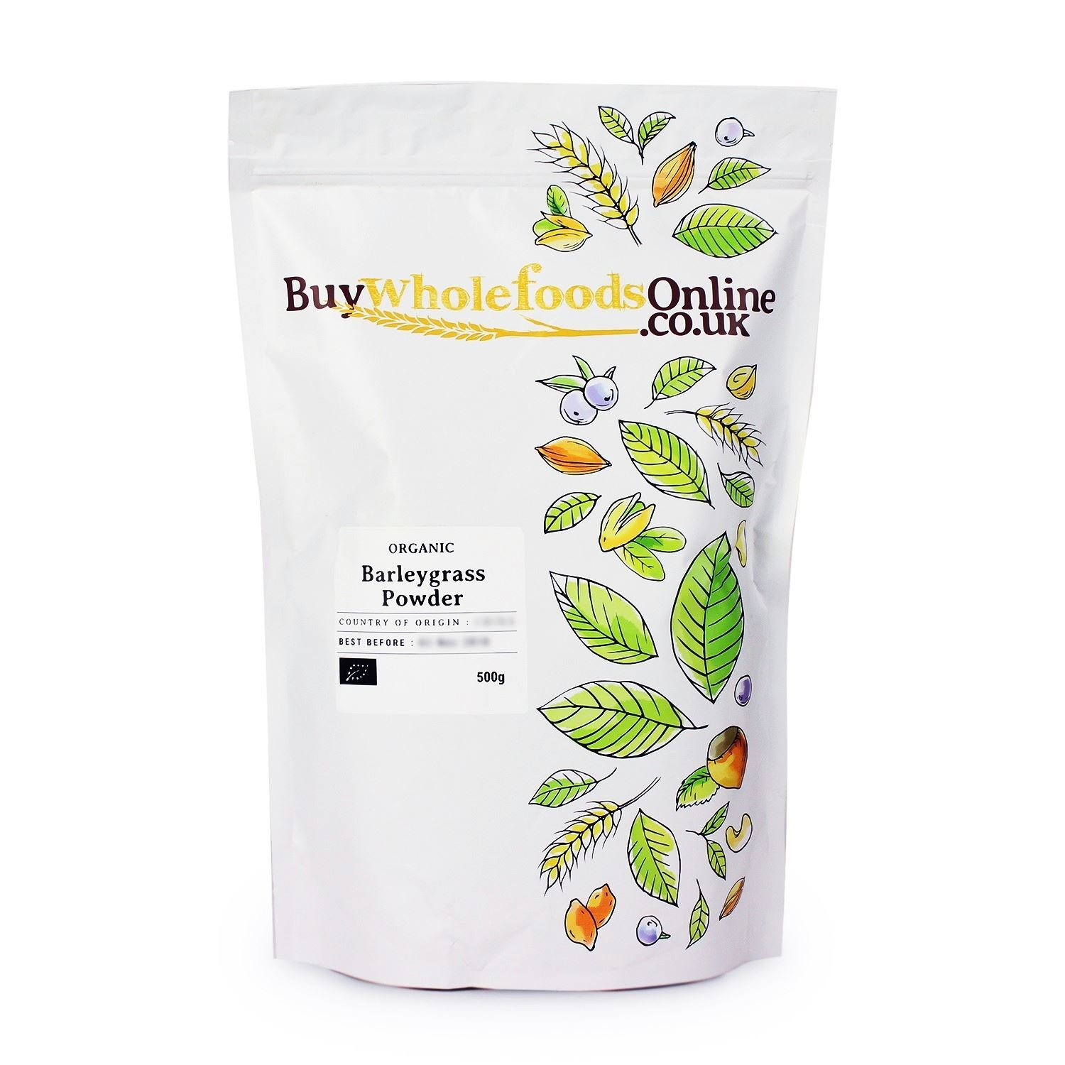Organic Barleygrass Powder 500g | BWFO | Free UK Mainland P&P