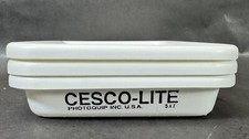 3 Vintage Cesco Lite 5x7 Darkroom Film Developing Trays Plastic