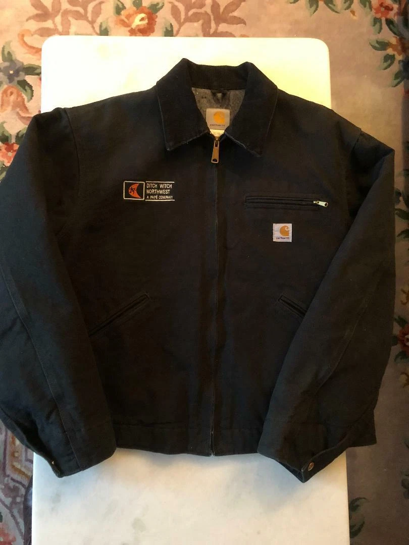 USA made Carhartt J01 BLK jacket size 46 regular black pre-owned | eBay