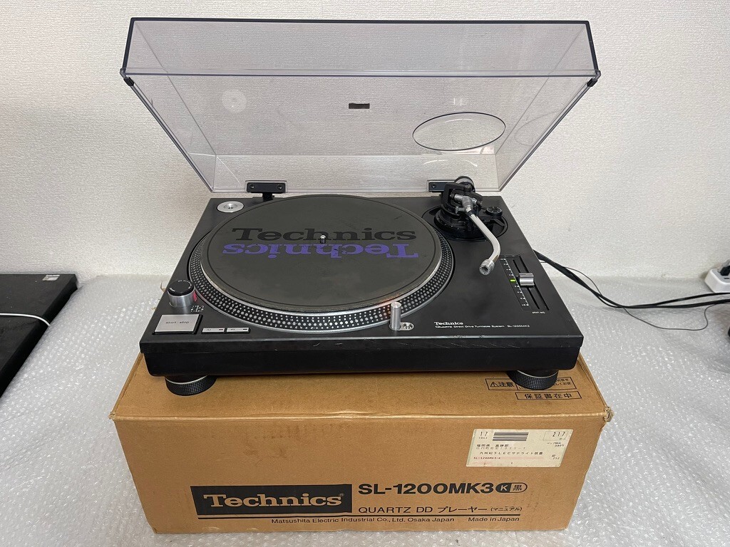 Technics SL-1200MK3 Black Direct Drive DJ Turntable System SL1200 