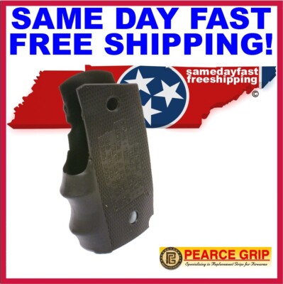 Pearce Grip PG-OM1 for 1911 Compact Rubber Finger Groove SAME DAY FAST SHIPPING