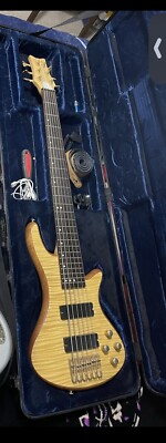 Schecter Guitar Research Stiletto Custom 6 6-String Bass Guitar Satin Natural