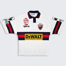 Atlante FC Vintage 90s Garcis Mexico Soccer Jersey - 1997 / 98 Away Kit Shirt