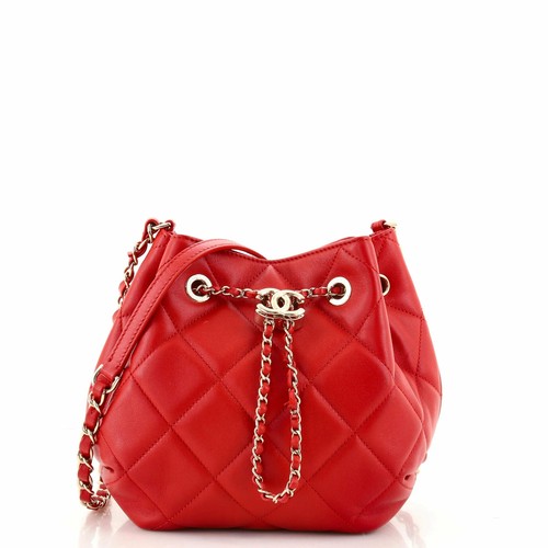 Chanel CC Chain Drawstring Bucket Bag 