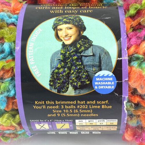 Lion Brand Lion Boucle - Sorbet - 70g - Acrylic, Mohair, Nylon - Turkey - Picture 3 of 5