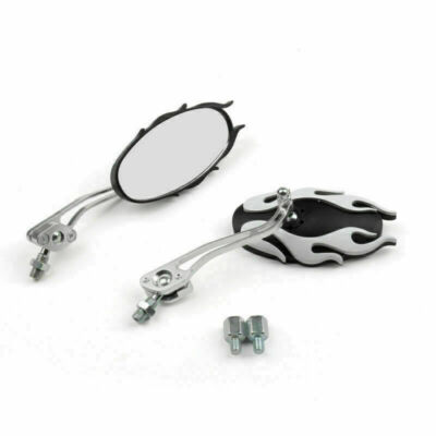 Universal Motorcycle Rearview Spiegel Rear View Mirror Spiegel 8mm 10mm White