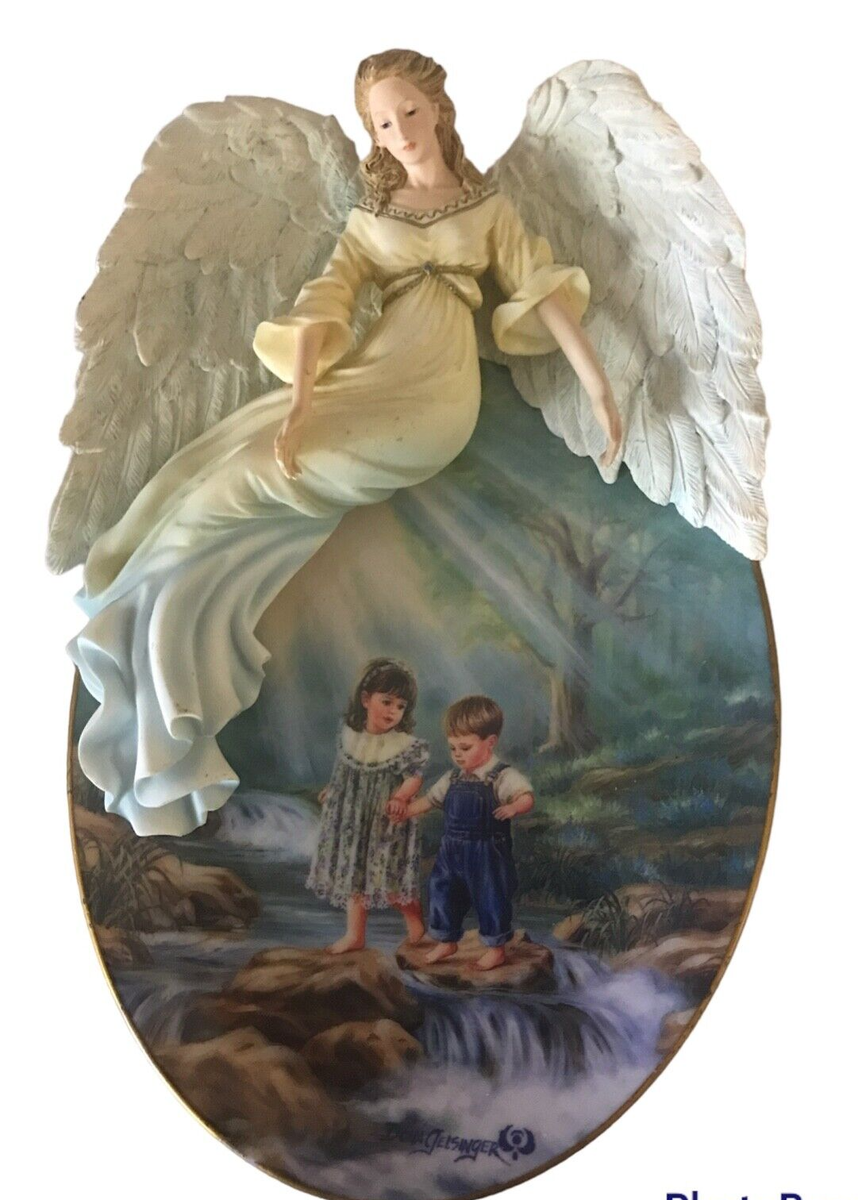 Guidethewayhome.com Resin Guardian Angel Plaque Someone To Guide The