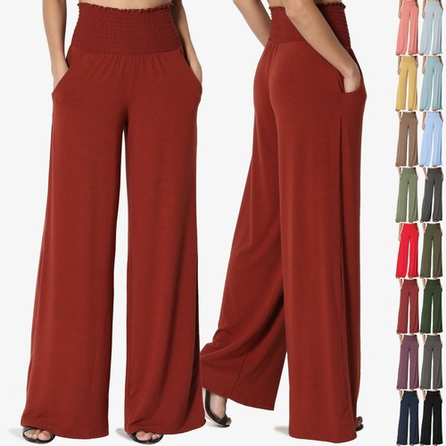 TheMogan S~3X High Rise Smocked Elastic 