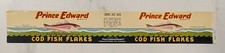 LABEL Prince Edward Cod Fish Flake Can Charlottetown Prince Edward Island Canada