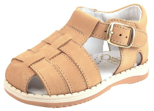 -NIB Bonafini Brown Open Toe Sandals with Velcro Closure Beautiful Luxurious Italian Leather Armchair & Ottoman Set  main image 3